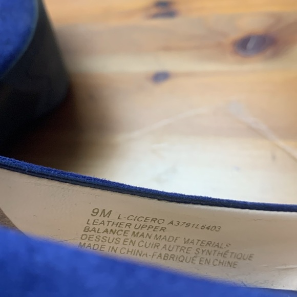 Franco Sarto Blue Suede Platform Heels - Picture 8 of 8